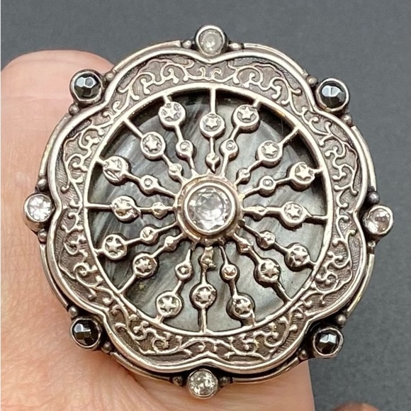 **RARE** Echo of the Dreamer Mars and Valentine SS semi precious stone ring. - Picture 1 of 6